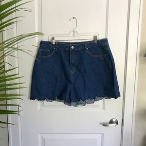Boohoo denim shorts